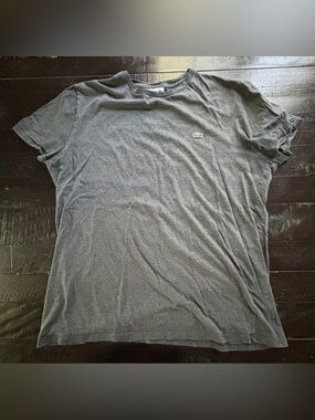 Women’s gray Lacoste tshirt, large